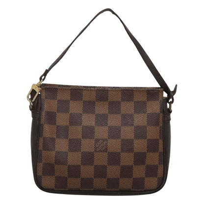 Louis Vuitton Trousse Make Up Bag Damier, BROWN, CANVAS, Clutche & pouche