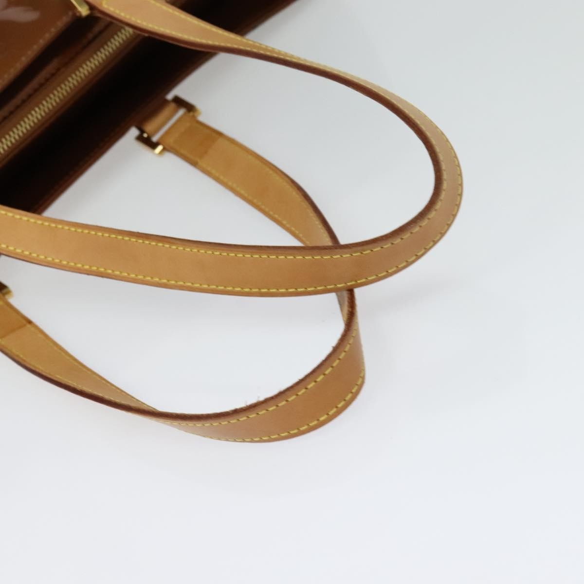 Louis Vuitton Columbus Handbag Monogram Vernis, BROWN, PATENT_LEATHER, Tote bag