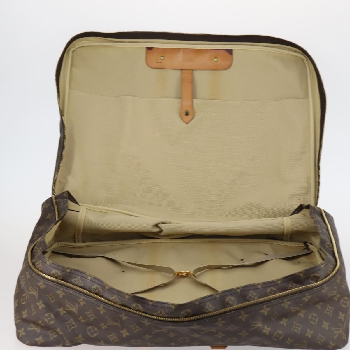 Louis Vuitton Sirius Handbag Monogram Canvas, BROWN, CANVAS, Travel bag