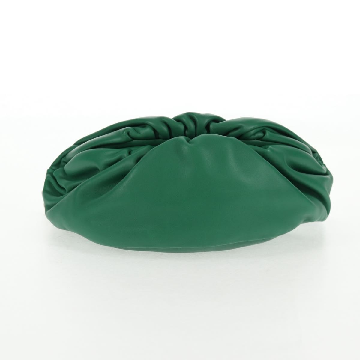 Bottega Veneta The Chain Pouch Leather, GREEN, LEATHER, Clutche & pouche