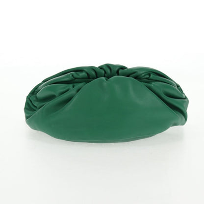 Bottega Veneta The Chain Pouch Leather, GREEN, LEATHER, Clutche & pouche