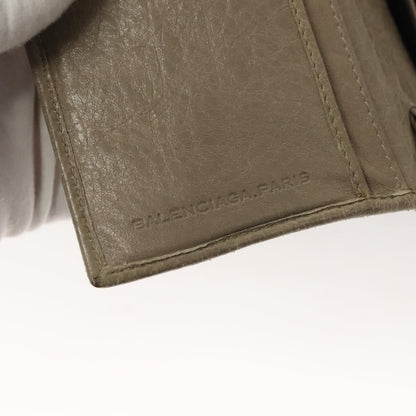 Balenciaga Giant Money Flap Wallet Leather, BEIGE, LEATHER, Wallets