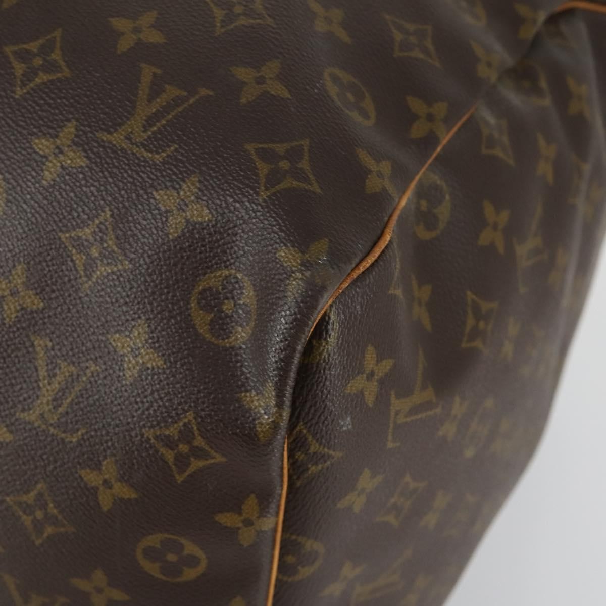 Louis Vuitton Keepall Bag Monogram Canvas, BROWN, CANVAS, Travel bag