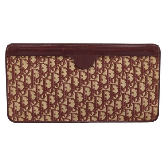 Christian Dior Vintage Trotter Pouch Diorissimo Canvas, RED, CANVAS, Clutche & pouche