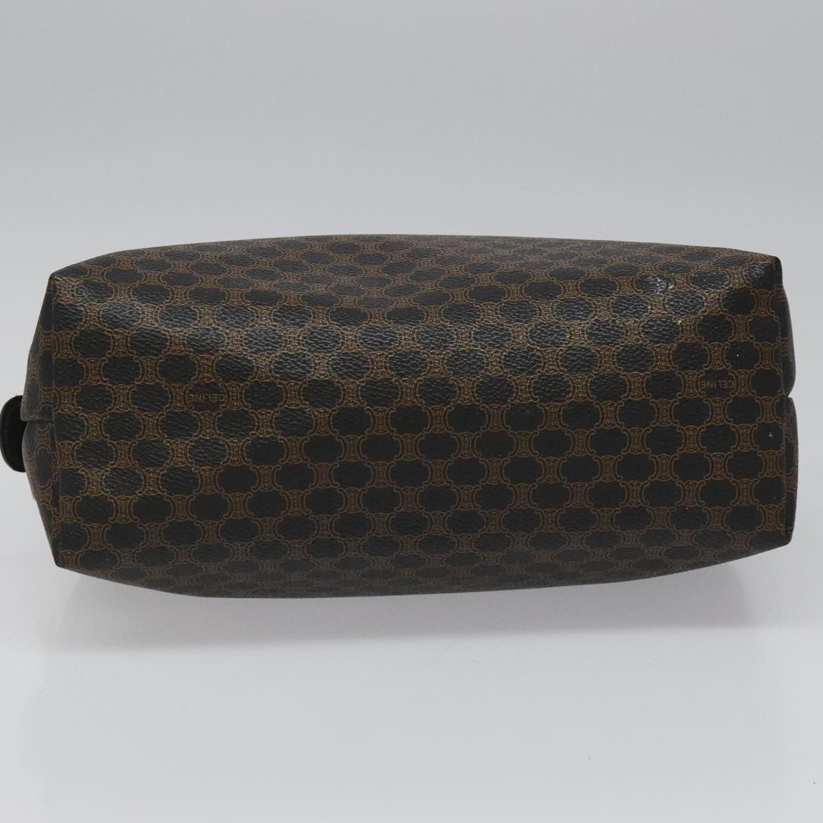 Celine Macadam Pochette Canvas and Leather, BLACK, CANVAS, Clutche & pouche