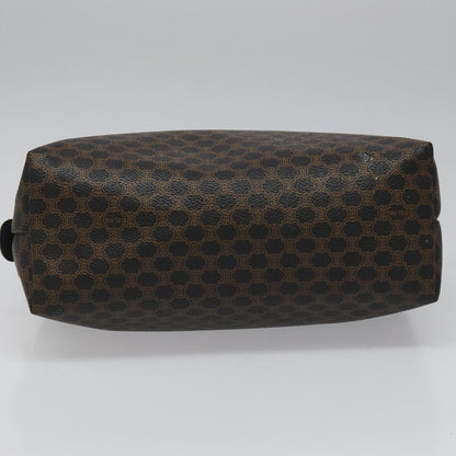 Celine Macadam Pochette Canvas and Leather, BLACK, CANVAS, Clutche & pouche