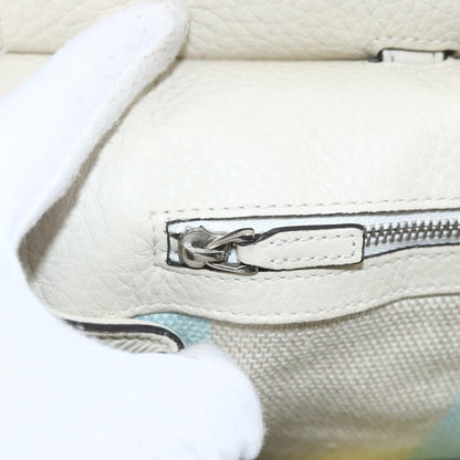 Gucci Bamboo Daily Top Handle Bag Leather, WHITE, LEATHER, Handbag