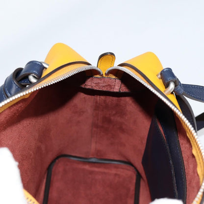 Celine Soft Cube Bag Leather, YELLOW, LEATHER, Handbag