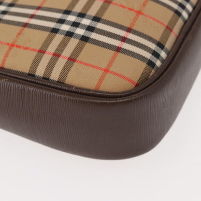 Burberry Nova check Shoulder bag Canvas, BEIGE, CANVAS, Shoulder bag