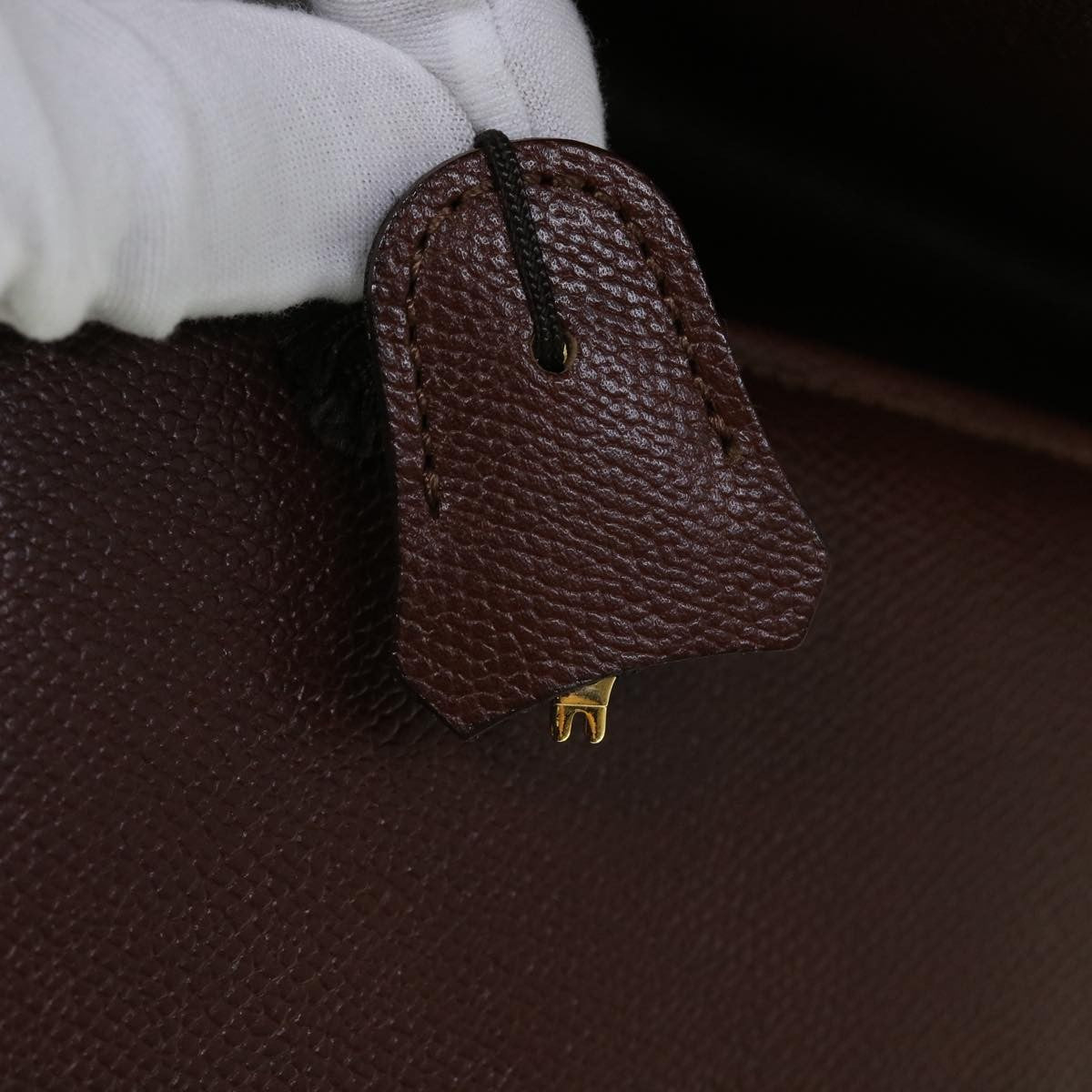 Saint Laurent Vintage Flap Document Holder Leather, BROWN, LEATHER, Briefcase