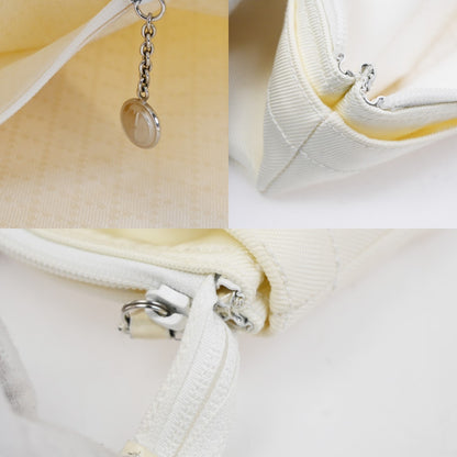 Gucci Convertible Bamboo Zip Tote Nylon, White, Nylon, Tote Bag