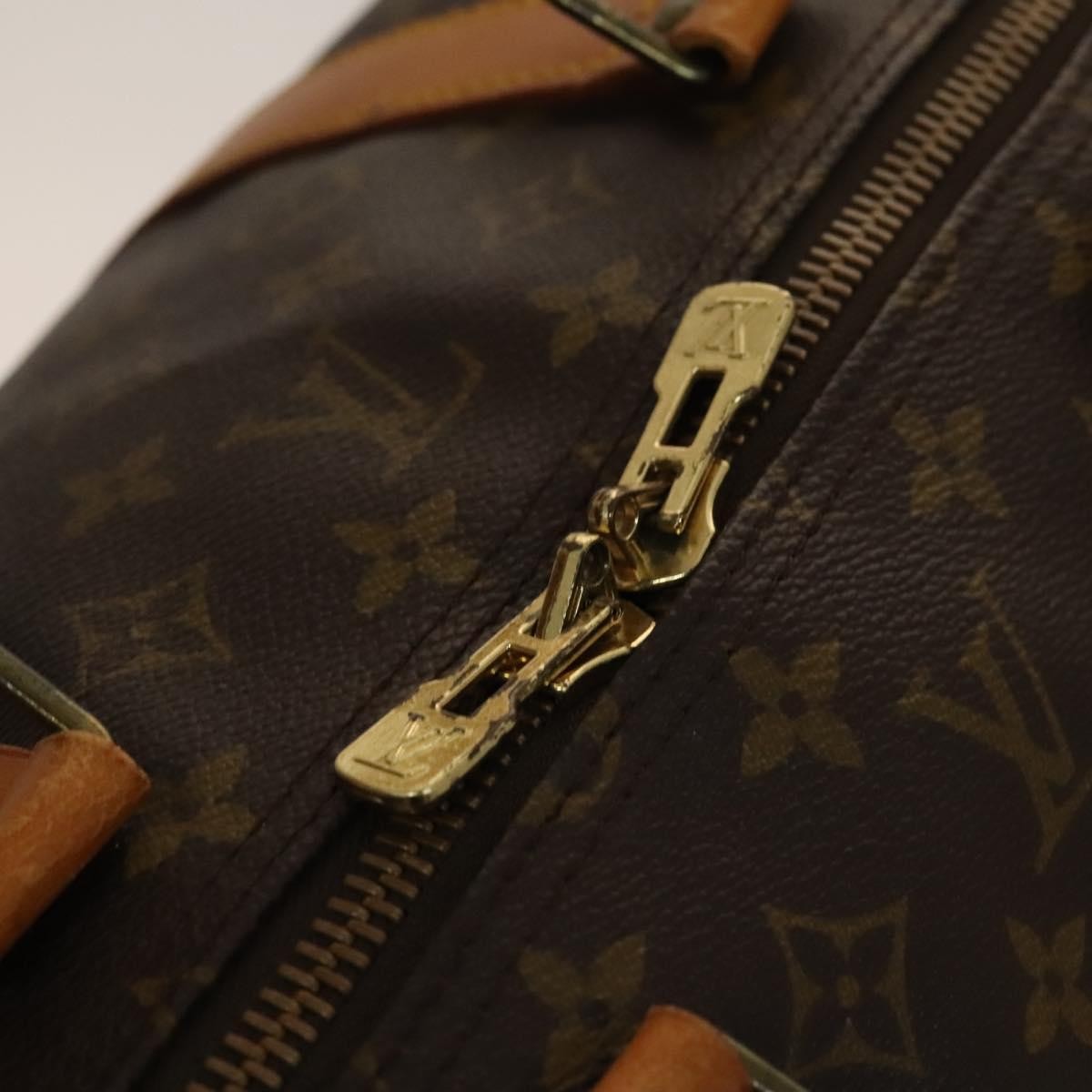 Louis Vuitton Keepall Bandouliere Bag Monogram Canvas, BROWN, CANVAS, Travel bag