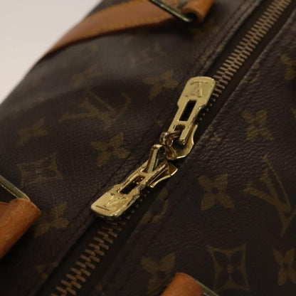 Louis Vuitton Keepall Bandouliere Bag Monogram Canvas, BROWN, CANVAS, Travel bag