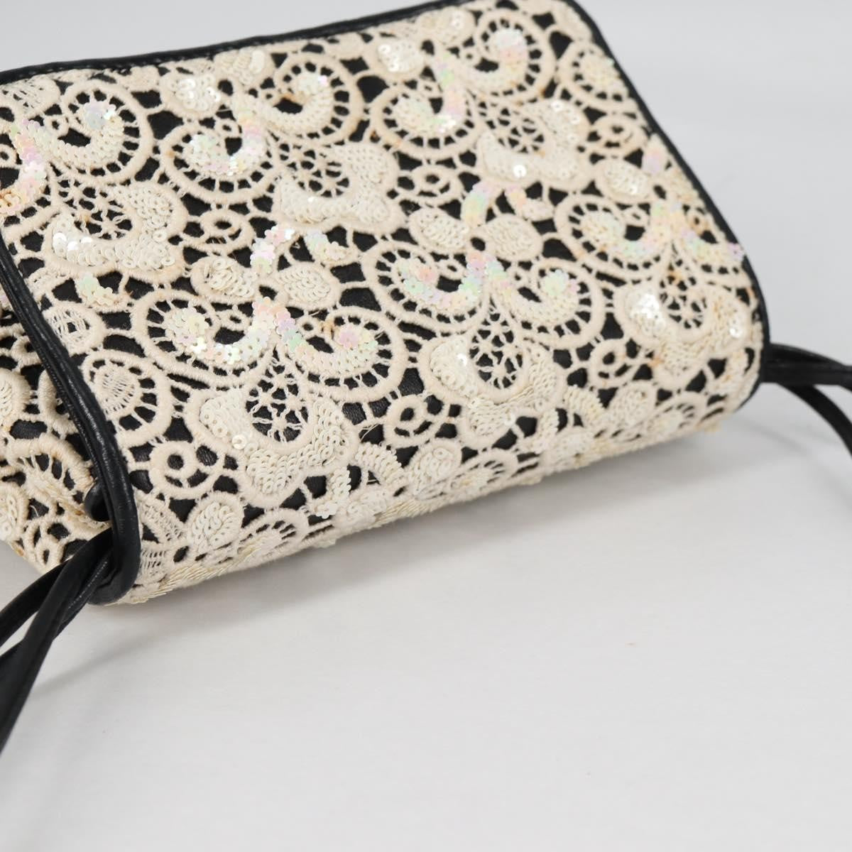 Chanel Floral CC Flap Bag Leather, WHITE, LEATHER, Shoulder bag