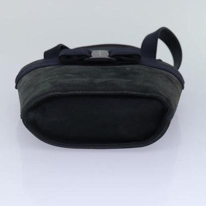 Salvatore Ferragamo Vara Bow Top Handle Bucket Bag Suede, NAVY, SUEDE, Handbag
