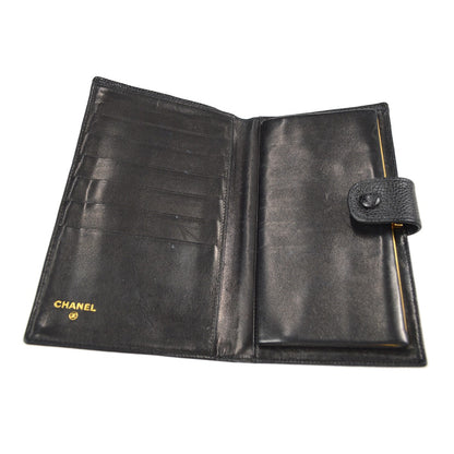 Chanel Timeless CC French Wallet Caviar, BLACK, LEATHER, Wallets