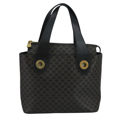 Celine C Macadam Handbag PVC Leather, Black, PVC, Handbag