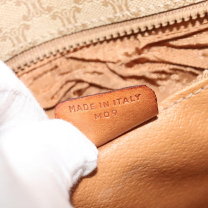 Celine Macadam Shoulder Bag PVC Leather, BEIGE, CANVAS, Shoulder bag