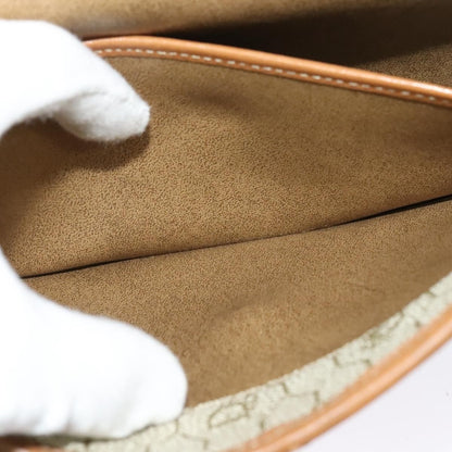 Christian Dior Vintage Honeycomb chain Canvas, BEIGE, CANVAS, Handbag