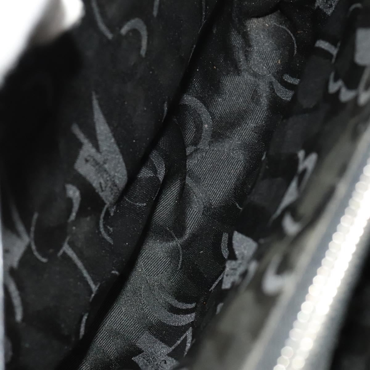 Salvatore Ferragamo Gancini Shoulder Bag Leather, BLACK, LEATHER, Shoulder bag