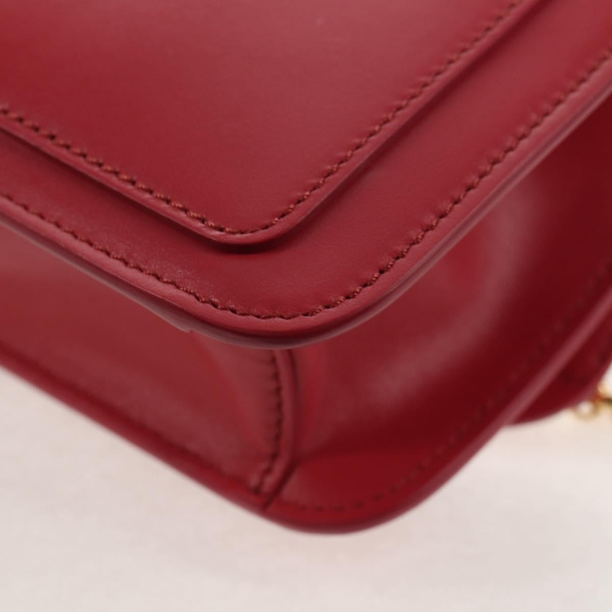 Chloe C Chain Clutch Leather, PINK, LEATHER, Clutche & pouche