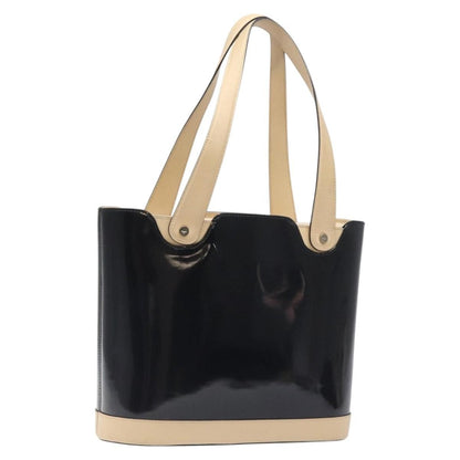 Salvatore Ferragamo Vintage Tote bag Patent Leather, BLACK, PATENT_LEATHER, Tote bag