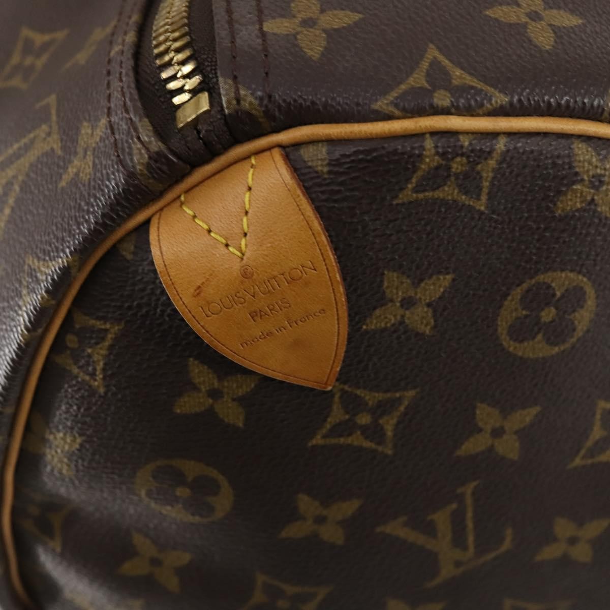 Louis Vuitton Keepall Bag Monogram Canvas, BROWN, CANVAS, Travel bag