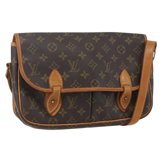 Louis Vuitton Sac Gibeciere Messenger Bag Monogram Canvas, BROWN, CANVAS, Shoulder bag