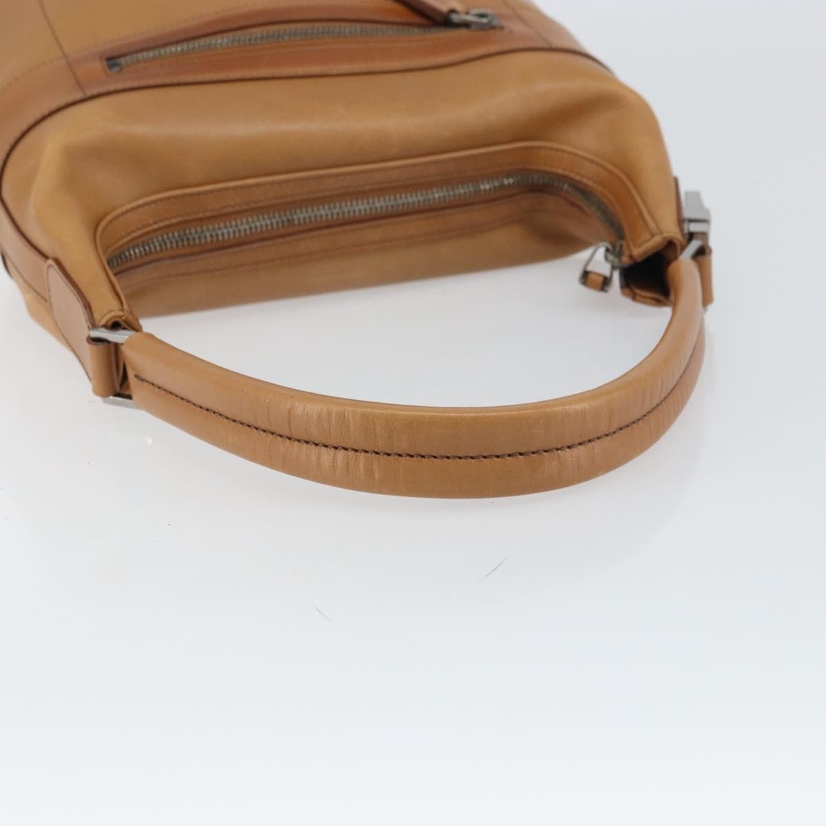 Gucci Vintage Handbag Leather, BROWN, LEATHER, Handbag