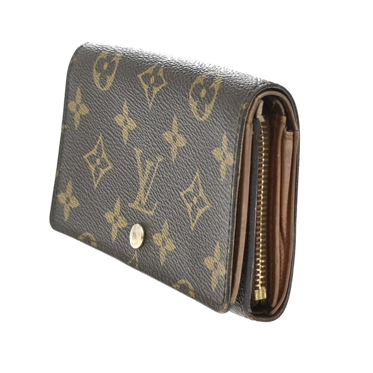 Louis Vuitton Porte Monnaie Billets Tresor Wallet Monogram Canvas, BROWN, CANVAS, Wallets