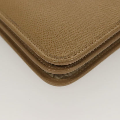 Christian Dior Vintage Honeycomb chain Canvas, BEIGE, LEATHER, Shoulder bag