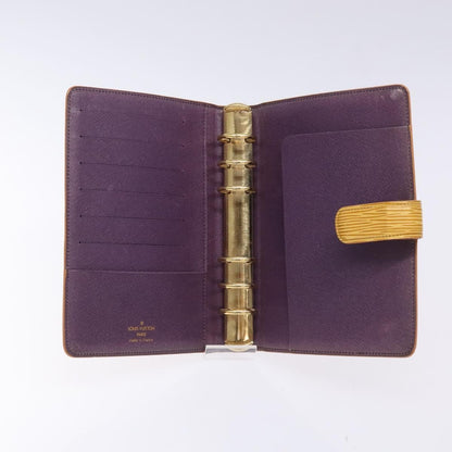 Louis Vuitton Agenda Cover Epi Leather, YELLOW, LEATHER, Wallets