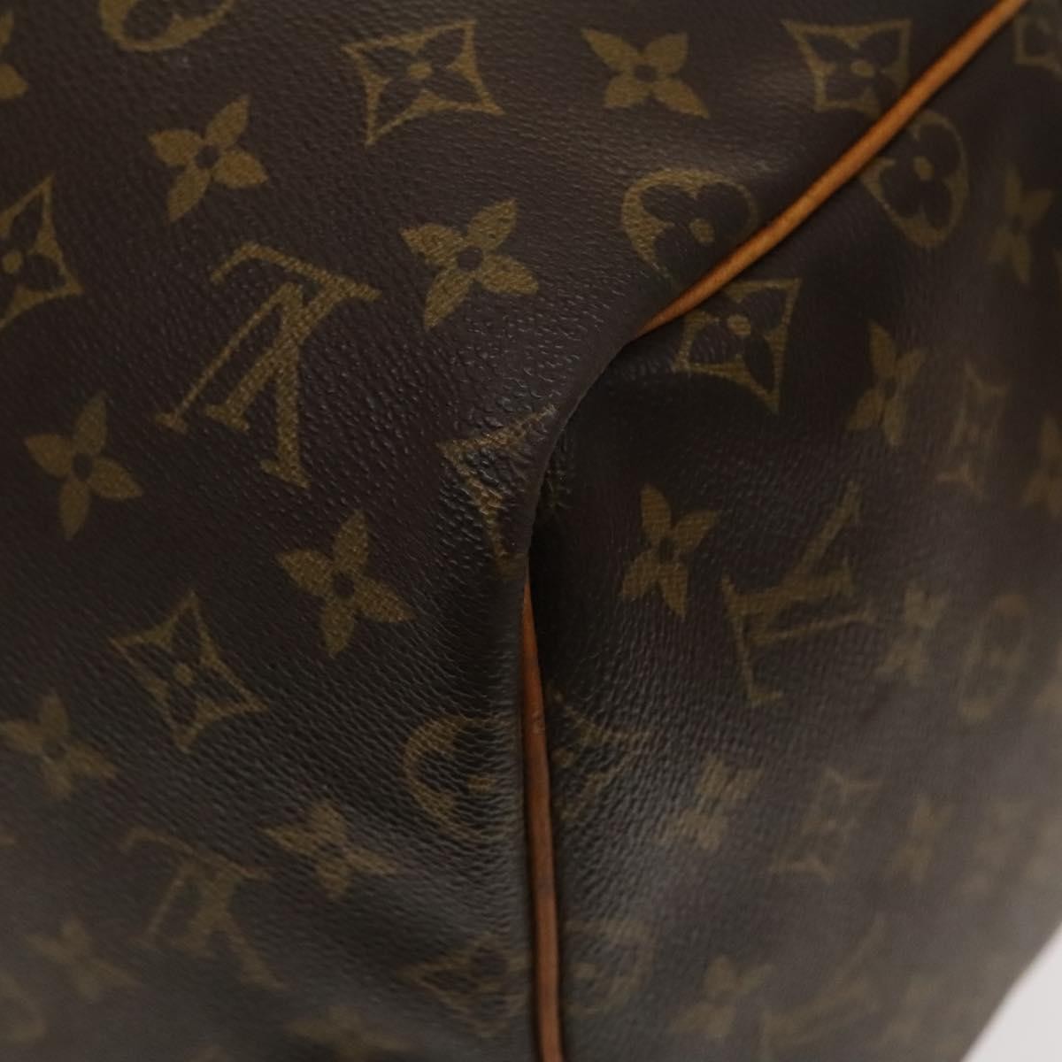 Louis Vuitton Keepall Bag Monogram Canvas, BROWN, CANVAS, Travel bag