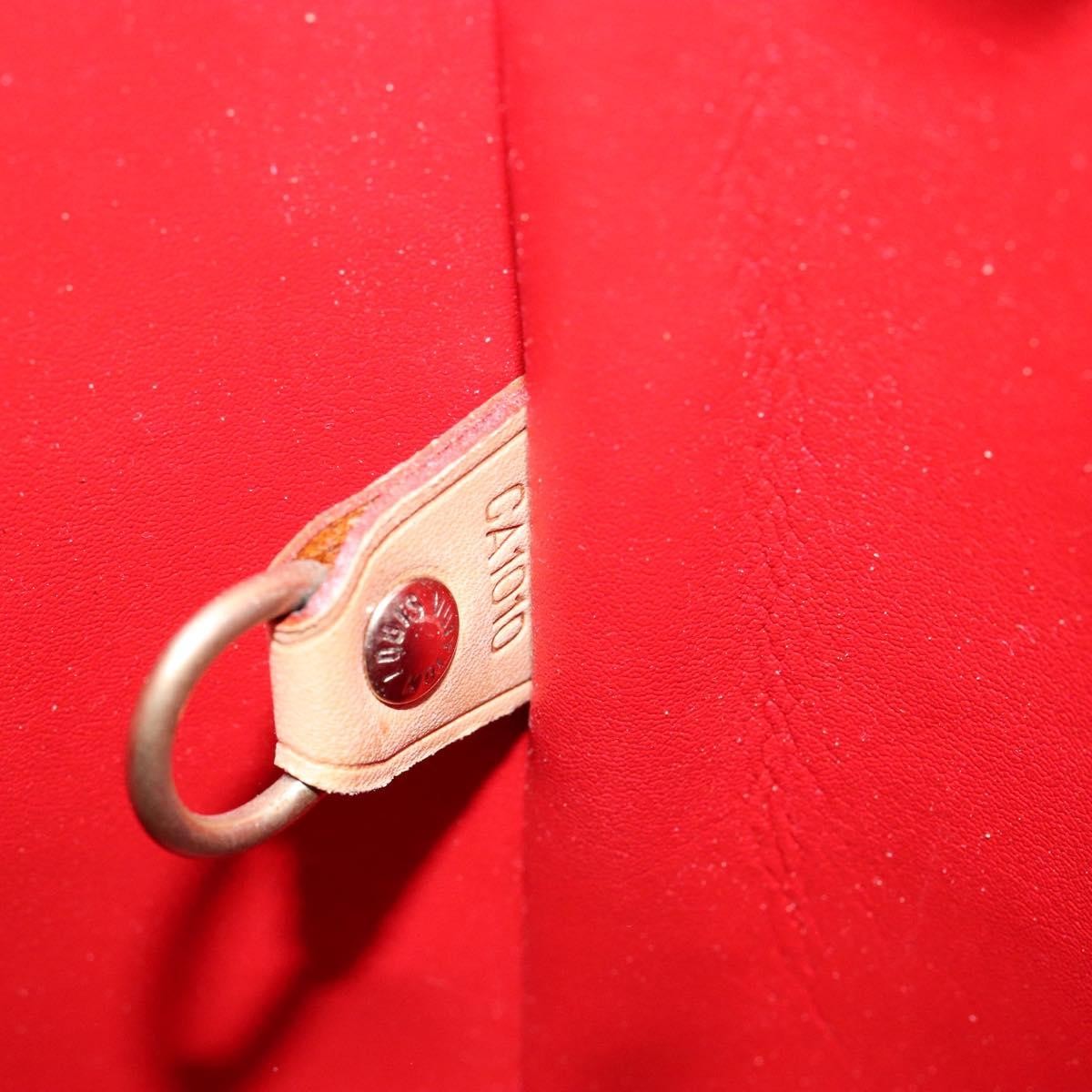 Louis Vuitton Houston Handbag Monogram Vernis, RED, PATENT_LEATHER, Handbag