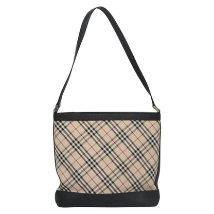 Burberry Shoulder Bag Nova Check Canvas, BEIGE, CANVAS, Shoulder bag
