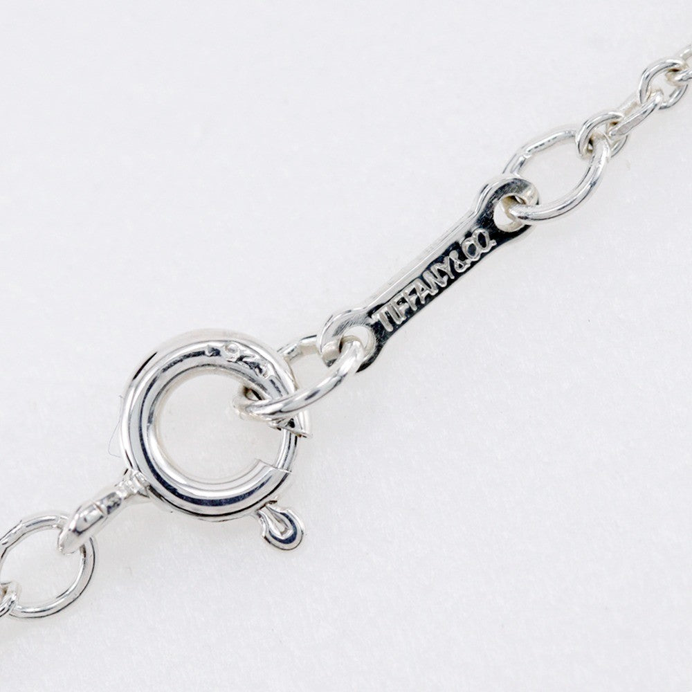 Tiffany & Co. Elsa Peretti Open Heart Pendant Necklace Sterling Silver, SILVER, SILVER, Necklace