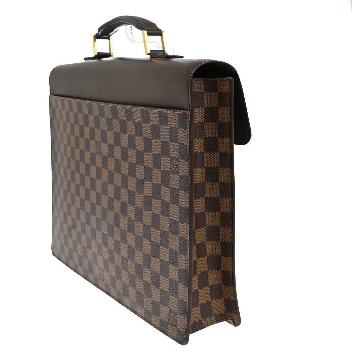 Louis Vuitton Altona Bag Damier, BROWN, CANVAS, Briefcase