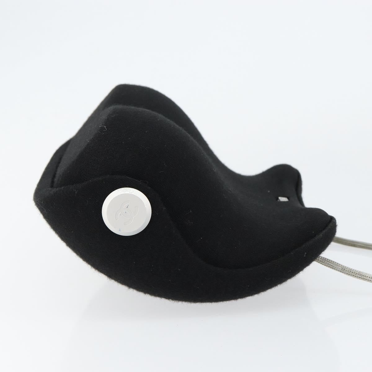 Chanel Millennium Shoulder Bag Jersey, BLACK, COTTON, Shoulder bag