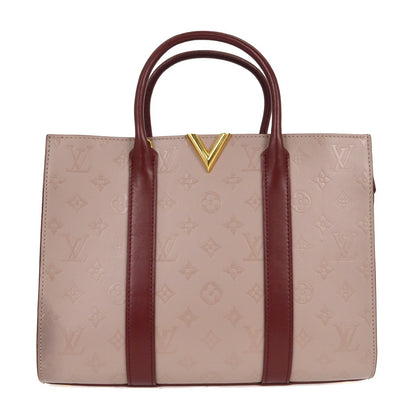 Louis Vuitton Very Tote Monogram Leather, BURGUNDY, LEATHER, Tote bag