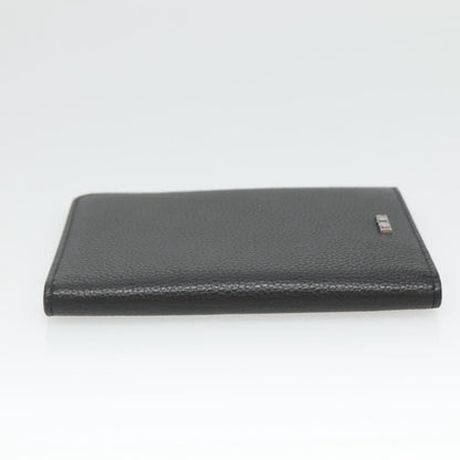Christian Dior Bifold Card Holder Leather, BLACK, LEATHER, Card Holders