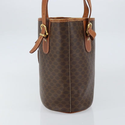Celine Vintage Macadam Tote bag Canvas, BROWN, CANVAS, Tote bag