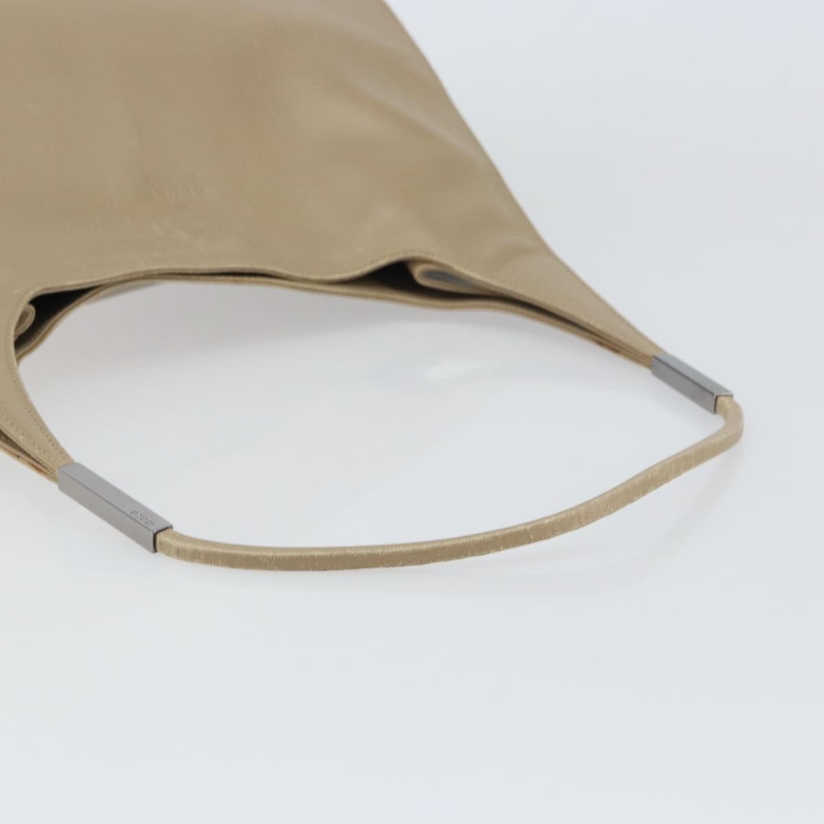 Gucci Vintage Shoulder Bag Leather, BEIGE, LEATHER, Shoulder bag