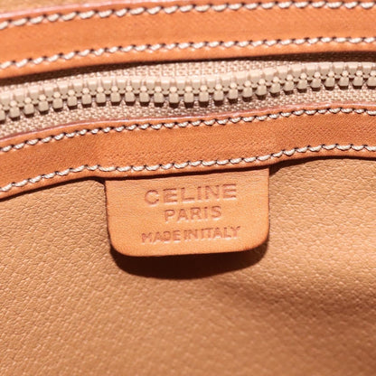 Celine Vintage Macadam Handbag Canvas, BEIGE, CANVAS, Handbag
