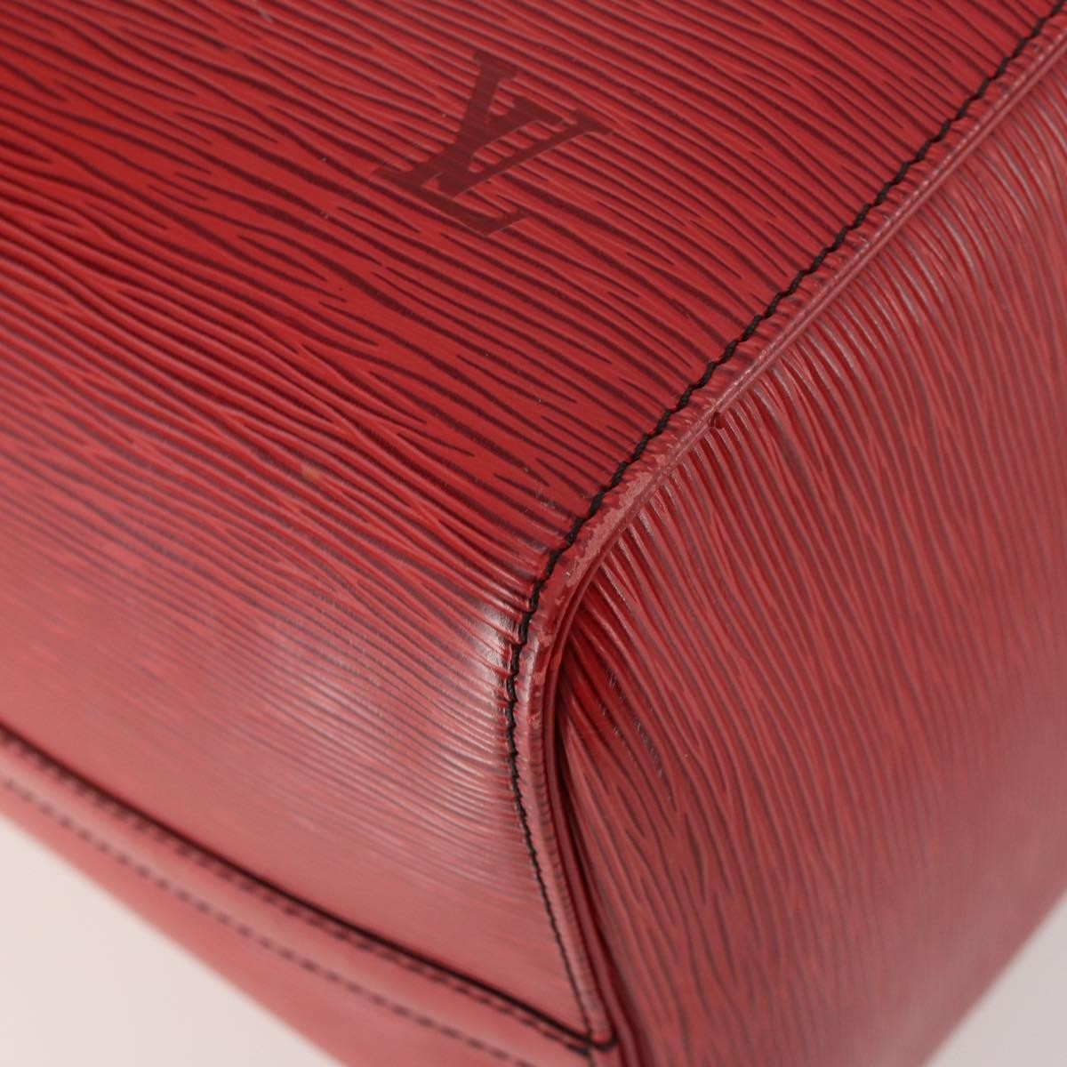 Louis Vuitton Keepall Bag Epi Leather, RED, LEATHER, Travel bag