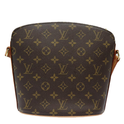 Louis Vuitton Drouot Handbag Monogram Canvas, BROWN, CANVAS, Shoulder bag