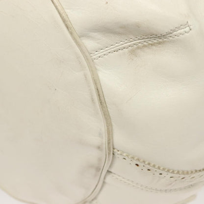 Balenciaga Pom Pon Giant Studs Bag Leather, WHITE, LEATHER, Handbag