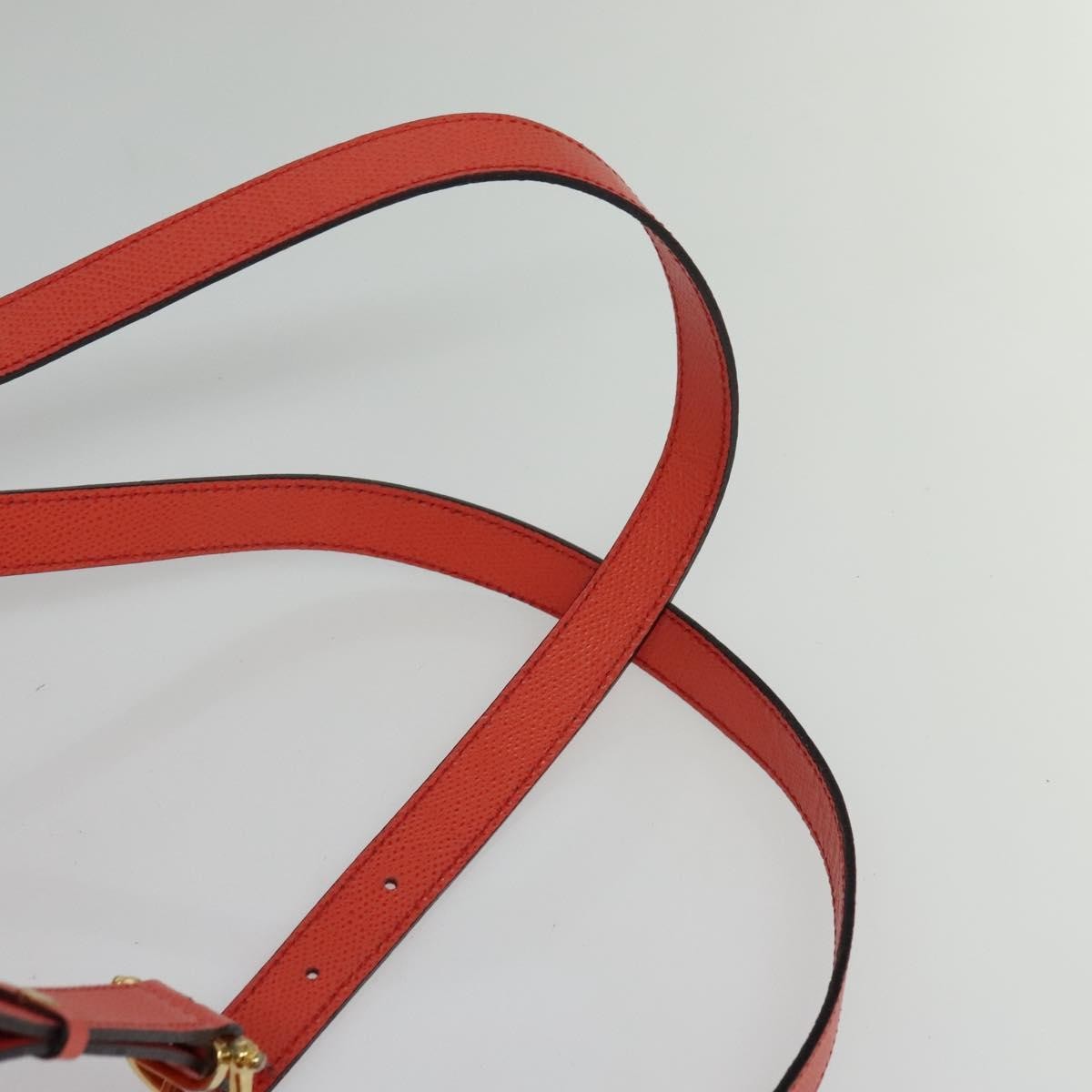 Celine Backpack Leather, ORANGE, LEATHER, Backpack