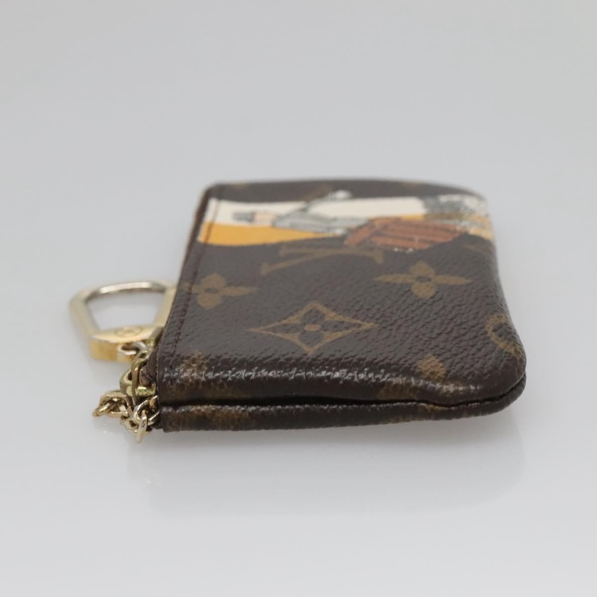 Louis Vuitton Pochette Clés Monogram Empreinte, BROWN, CANVAS, Wallets