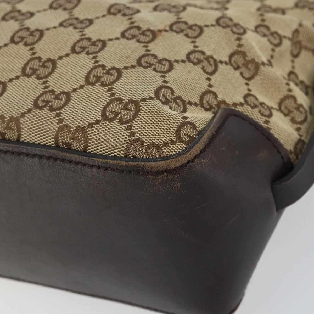 Gucci Belted Bucket Tote GG Canvas with Leather, BEIGE, CANVAS, Tote bag