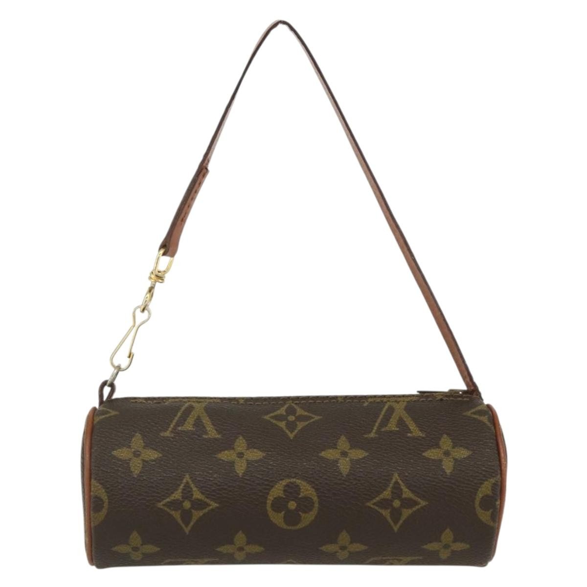 Louis Vuitton Papillon Pochette Monogram Canvas, BROWN, CANVAS, Clutche & pouche